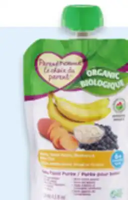 Walmart Parent's Choice 100% organic pouches offer