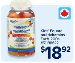 Walmart Kids' Equate multivitamins offer