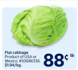 Walmart Flat cabbage offer