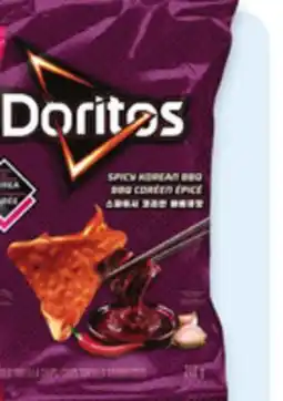 Walmart Doritos spicy garlic or spicy Korean BBQ tortilla chips offer