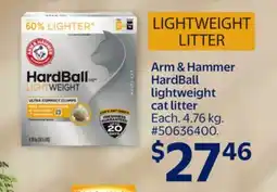 Walmart Arm & Hammer HardBall lightweight cat litter offer