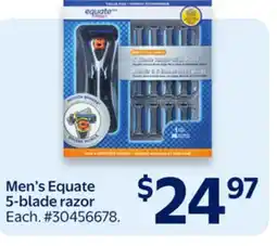 Walmart Men's Equate 5-blade razor offer