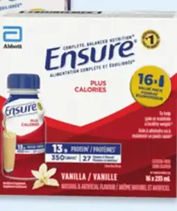 Walmart Ensure Plus Calories nutritional liquid offer