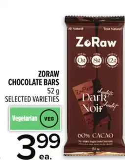 Metro ZORAW CHOCOLATE BARS offer