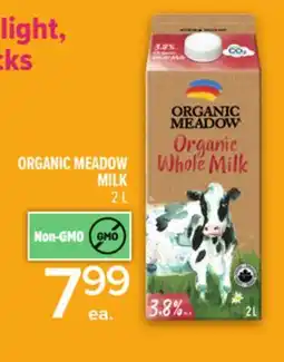 Metro ORGANIC MEADOW MILK offer