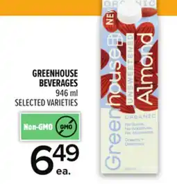 Metro GREENHOUSE BEVERAGES offer