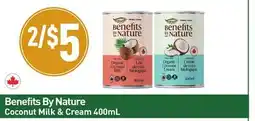 Healthy Planet Benefits By Nature Coconut Milk & Cream offer
