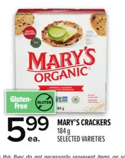 Metro MARY'S CRACKERS offer