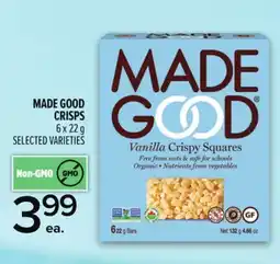 Metro MADE GOOD CRISPS offer