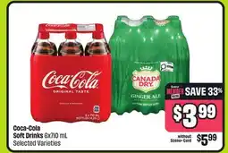 FreshCo Coca-Cola Soft Drinks 6x710 mL Selected Varieties offer