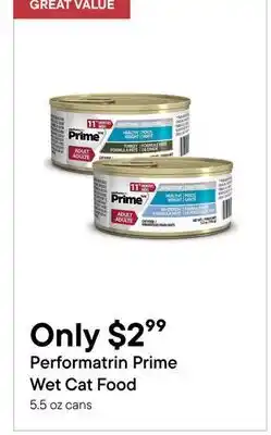 Petvalu Performatrin Prime Dry Cat Food offer