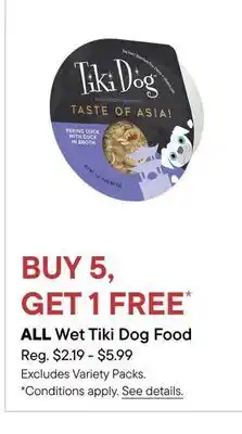 Petvalu ALL Wet Tiki Dog Food offer