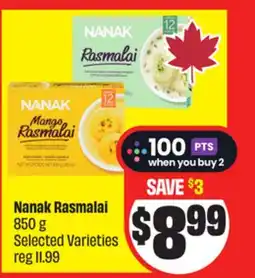 FreshCo Nanak Rasmalai 850 g Selected Varieties offer