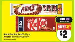 FreshCo Nestlé King Size Bars 63-85 g or Juniors 8 pk offer