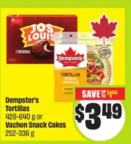 FreshCo Dempster's Tortillas 426-640 g or Vachon Snack Cakes 252-336 g offer