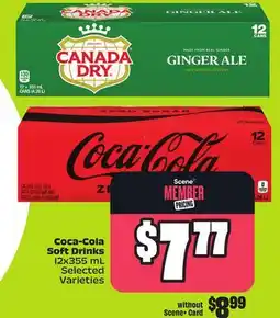 FreshCo Coca-Cola Soft Drinks 12x355 mL Selected Varieties offer