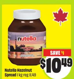 FreshCo Nutella Hazelnut Spread offer