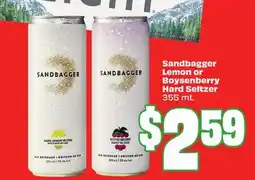 FreshCo Sandbagger Lemon or Boysenberry Hard Seltzer offer