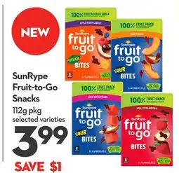 Longo's SunRype Fruit-to-Go Snacks offer
