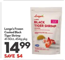 Longo's Longo's Frozen Cooked Black Tiger Shrimp offer