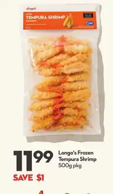 Longo's Longo's Frozen Tempura Shrimp offer