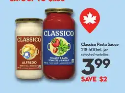 Longo's Classico Pasta Sauce offer
