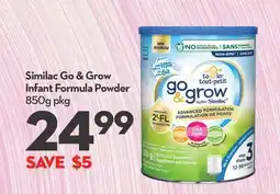 Longo's Similac Go & Grow Infant Formula Powder offer