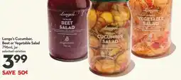 Longo's Longo's Cucumber, Beet or Vegetable Salad offer