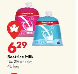 Longo's Beatrice Milk offer