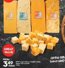 Longo's NEW! Longo's Cheese, Cheddar, Marble, Pepper Jack or Gouda offer