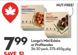 Longo's Longo's Mini Eclairs or Profiteroles offer