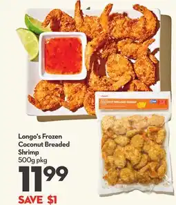 Longo's Longo's Frozen Coconut Breaded Shrimp offer