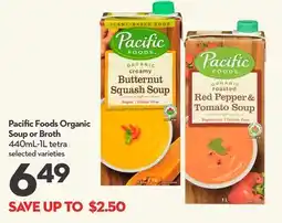 Longo's Pacific Foods Organic Soup or Broth offer