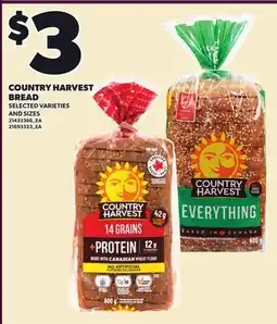 Loblaws COUNTRY HARVEST BREAD offer