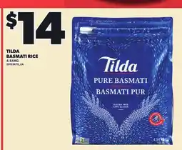 Loblaws TILDA BASMATI RICE offer
