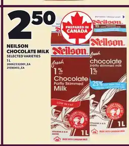 Loblaws NEILSON CHOCOLATE MILK offer