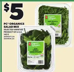 Loblaws PC ORGANICS SALAD MIX offer