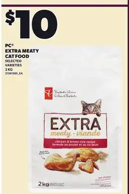 Loblaws PC EXTRA MEATY CAT FOOD offer