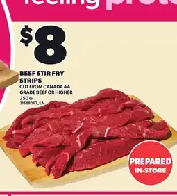 Loblaws BEEF STIR FRY STRIPS offer