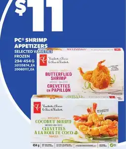 Loblaws PC SHRIMP APPETIZERS offer