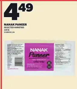 Loblaws NANAK PANEER offer