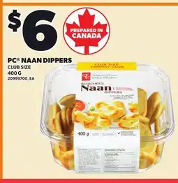 Loblaws PC NAAN DIPPERS offer