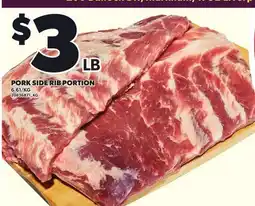 Loblaws PORK SIDE RIB PORTION offer
