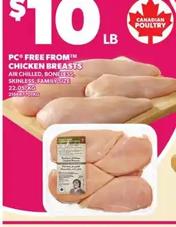 Loblaws PC FREE FROM CHICKEN BREASTS offer