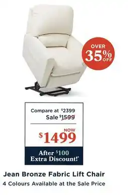 La Z Boy Jean Bronze Fabric Lift Chair offer
