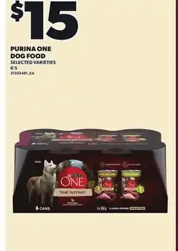Loblaws PURINA ONE DOG FOOD, 6'S offer