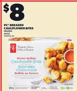 Loblaws PC BREADED CAULIFLOWER BITES offer