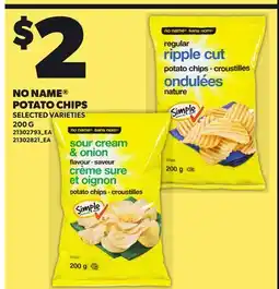 Independent Grocer NO NAME POTATO CHIPS offer