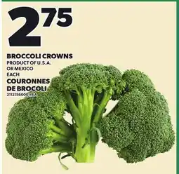 Independent Grocer BROCCOLI CROWNS offer