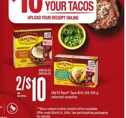 Loblaws OLD EL PASO TACO KITS offer